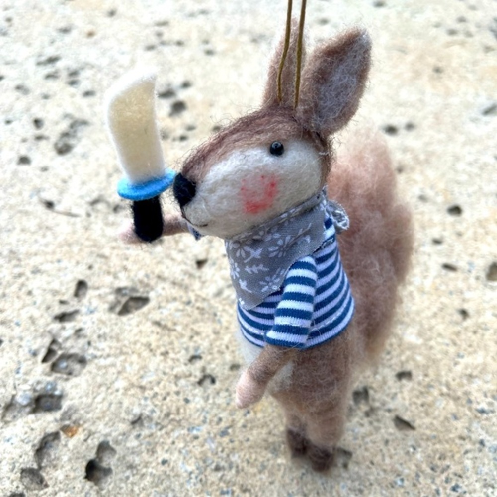 New! Anthropologie Pirate Squirrel Christmas Ornament - Picture 2 of 4